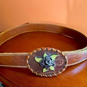 Hugo Boss unisex leather belt